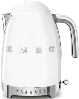 Чайник электрический SMEG KLF04WHEU, 1.7л, металл/пластик