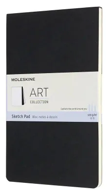 Блокнот Moleskine Art Soft,  48стр,  мягкая обложка,  черный [artskpad3]