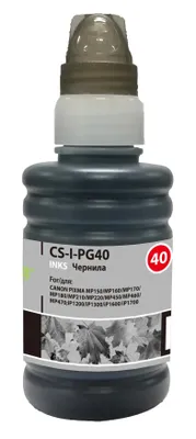Чернила Cactus CS-I-PG40, для Canon, 100мл, черный пигментный