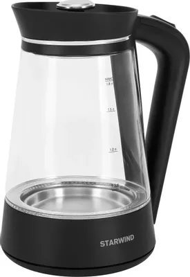 Чайник электрический StarWind SKG2116, 1.8л, стекло