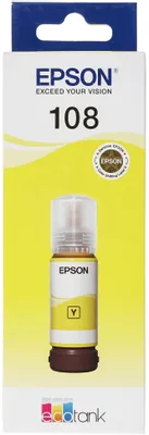 Чернила Epson 108 C13T09C44A, для Epson, 70мл, желтый