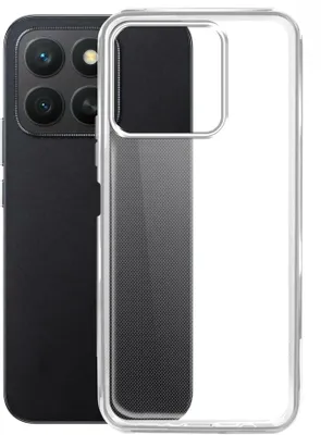 Чехол (клип-кейс) BORASCO Silicone Case, для Honor X8c, прозрачный [74969]