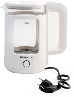 Чайник электрический ERGOLUX ELX-KG08-C01, 1.8л, пластик