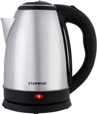 Чайник электрический StarWind SKS1771, 1.8л, металл/пластик