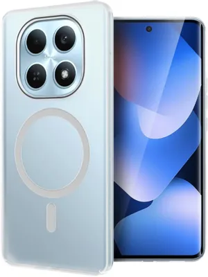 Чехол (клип-кейс) BORASCO Ice Magnet Case, для Xiaomi Redmi Note 15 4G, прозрачный [76370]