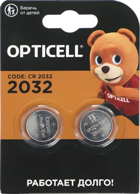 CR2032 Батарейка OPTICELL Professional 2032,  2 шт.