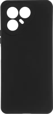 Чехол (клип-кейс) BORASCO Silicone Case, для Tecno Pova 7 5G, черный [75462]