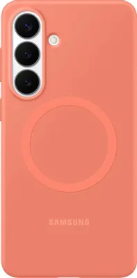 Чехол (клип-кейс) Samsung Silicone Magnet Case, для Samsung Galaxy S26+, коралловый [ef-es947coegru]
