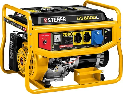 Бензиновый генератор STEHER GS-8000Е, 220 В, 7кВт