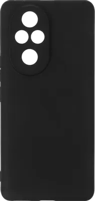 Чехол (клип-кейс) BORASCO Silicone Case, для Honor 200 Pro, черный [73467]