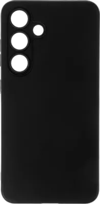 Чехол (клип-кейс) BORASCO Silicone Case, для Samsung Galaxy S24+, черный [72954]