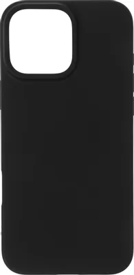 Чехол (клип-кейс) BORASCO Silicone Case, для Apple iPhone 16 Pro Max, черный [73525]