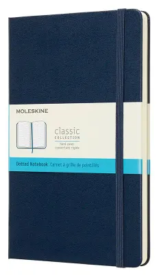 Блокнот Moleskine Classic,  240стр,  пунктир,  твердая обложка,  синий сапфир [qp066b20]