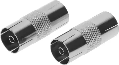 Адаптер антенный PREMIER 4-411/2,  Coax (f) -  Coax (f),  75Ом,  серебристый