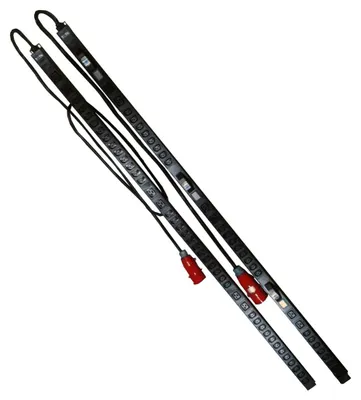 Блок распределения питания LanMaster TWT-PDV3-6X36-16A,  вертикал.размещ.,  C19Х6,  C13Х36,  Тип вход. тока 16A,  2м
