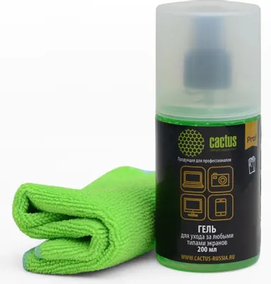 Чистящий набор Cactus CS-S3004BL,  200 мл,  1 шт для экранов и оптики