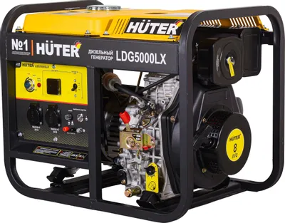 Дизельный генератор Huter LDG 5000LX, 220/12 В, 3.3кВт [64/2/7]