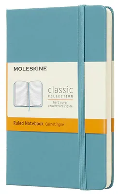 Блокнот Moleskine Classic,  192стр,  в линейку,  твердая обложка,  голубой [mm710b35]