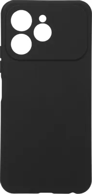 Чехол (клип-кейс) BORASCO Silicone Case, для Tecno Spark 40, черный [75481]