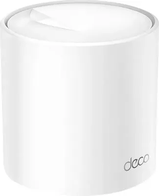 Бесшовный Mesh роутер TP-LINK Deco X60(1-pack),  Wi-Fi 6,  AX5400,  2.4/5ГГц, 2 LAN,  белый
