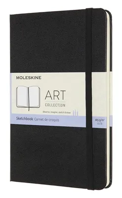 Блокнот Moleskine Art Sketchbook,  88стр,  твердая обложка,  черный [artqp054]