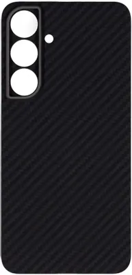 Чехол (клип-кейс) KONDIJAN Carbon, для Samsung Galaxy S25+, черный [kjcr-sam-s25-pl-ms-blk]