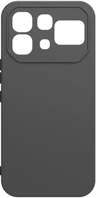 Чехол (клип-кейс) BORASCO Silicone Case, для Infinix Note 60 5G, черный [76628]