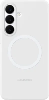 Чехол (клип-кейс) Samsung Silicone Magnet Case, для Samsung Galaxy S26+, белый [ef-es947cwegru]