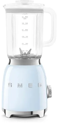Блендер SMEG BLF03PBEU,  стационарный,  голубой/серебристый
