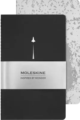 Блокнот Moleskine Cahier,  120стр,  без разлиновки,  мягкая обложка,  серебристый [skcahlp7063s2]