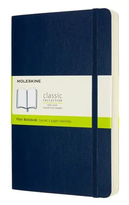 Блокнот Moleskine Classic Soft Expended,  400стр,  без разлиновки,  мягкая обложка,  синий сапфир [qp618expb20]