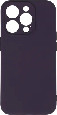 Чехол (клип-кейс) BORASCO Microfiber Case, для Apple iPhone 15 Pro, фиолетовый [72428]