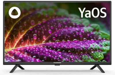 32" Телевизор StarWind SW-LED32SG304 HD, СМАРТ ТВ, YaOS, черный