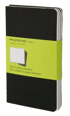 Блокнот Moleskine Cahier Journal,  64стр,  без разлиновки,  черный [qp313]