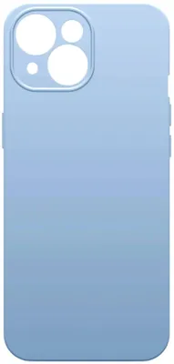 Чехол (клип-кейс) BORASCO Microfiber Case, для Apple iPhone 15 Plus, голубой [72418]
