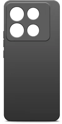 Чехол (клип-кейс) BORASCO Silicone Case, для Infinix Note 40, черный [73182]