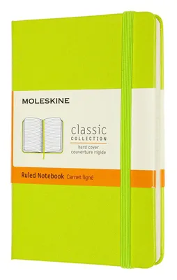Блокнот Moleskine Classic,  192стр,  в линейку,  твердая обложка,  лайм [mm710c2]