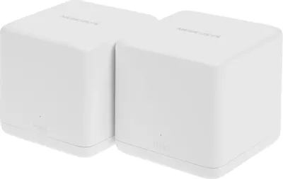 Бесшовный Mesh роутер MERCUSYS Halo H60X(2-pack),  Wi-Fi 6,  AX1500,  2.4/5ГГц, 2 LAN,  3 WAN/LAN, белый, 2 шт. в комплекте