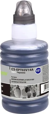 Чернила Cactus CS-EPT03V14A 101BK C13T03V14A, для Epson, 127мл, черный пигментный
