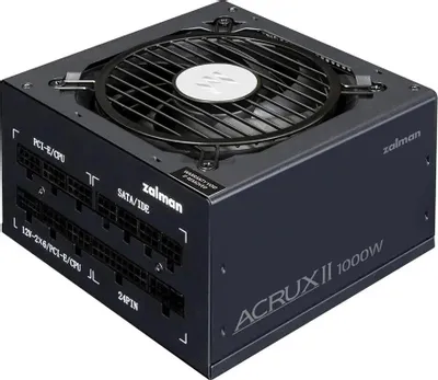 Блок питания Zalman ZM1000-ARX2,  1000Вт,  80 PLUS PLATINUM,  120мм, черный, retail