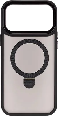 Чехол (клип-кейс) ZIBELINO Ring Stand Matte, для Apple iPhone 17 Pro Max, черный [zrs-apl-17-pro-max-mt-blk]