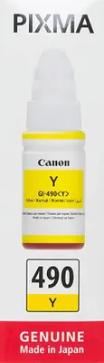 Чернила Canon GI-490Y 0666C001, для Canon, 70мл, желтый