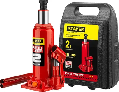Домкрат гидравлический Stayer 43160-2-K_z01 бутылочный,  2т