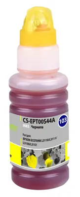 Чернила Cactus CS-EPT00S44A 103Y C13T00S44A, для Epson, 70мл, желтый
