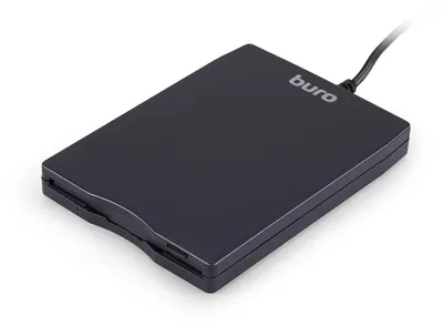 Дисковод внешний 3.5" Buro" BUM-USB FDD, 1.44МБ, USB, черный