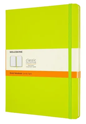Блокнот Moleskine Classic,  192стр,  в линейку,  твердая обложка,  лайм [qp090c2]