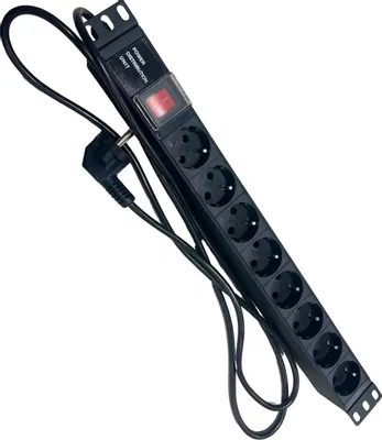 Блок распределения питания NTSS NTSS-PDU-DA2034,  горизонт.размещ.,  SchukoХ8,  Тип вход. тока 16A,  1.8м
