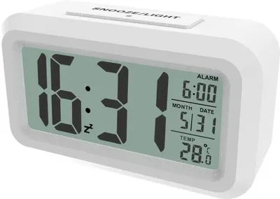 Будильник без радио Ritmix CAT-100 WHITE, белый