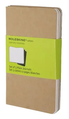Блокнот Moleskine Cahier Journal,  64стр,  без разлиновки,  бежевый [qp413]