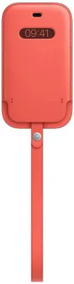 Чехол (футляр) Apple Leather Sleeve with MagSafe, для Apple iPhone 12 mini, розовый цитрус [mhmn3ze/a]